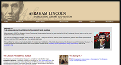 Desktop Screenshot of lincolnlibraryandmuseum.com
